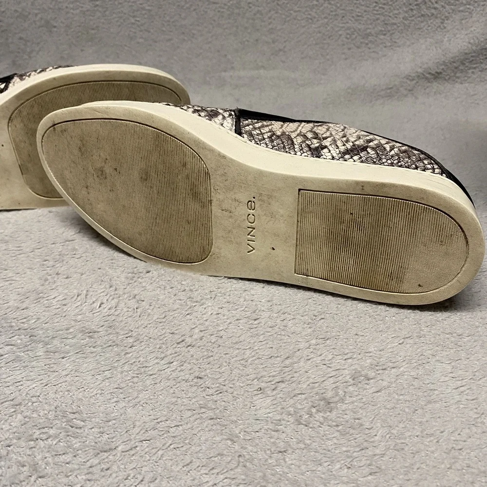 Vince Garvey‎ Slip On Shoes Womens 6 Snake Print Casual